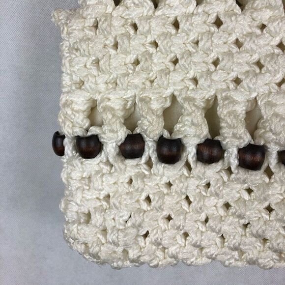 Homemade Macramé Beaded Purse - Picture 3 of 6